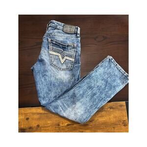 Salvage Mayhem Straight Regular Straight Men's Denim Jeans 33R Buckle Exclusive